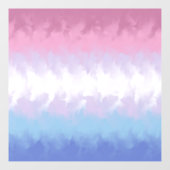 Boho Pastel Fluffy Abstract Bigender Pride Vlag Raamsticker (Vel)