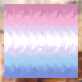 Boho Pastel Fluffy Abstract Bigender Pride Vlag Raamsticker (Vel 2)
