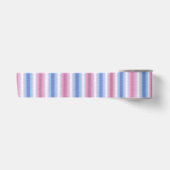 Boho Pastel Fluffy Abstract Bigender Pride Vlag Satijnen Lint (Voorkant)