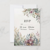 BOHO Pastel Garden Colors Weddenschap RSVP Kaartje (Voorkant)