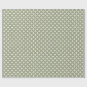 Boho Pastel Girly Modern Groen Geometrisch Cadeaupapier (Vlak)