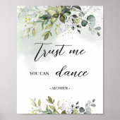 Boho pastel groen vertrouw me dat je kunt dansen t poster (Voorkant)