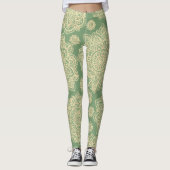 Boho Pastel Mandala Sage Green Leggings (Voorkant)