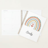 Boho Pastel Modern Elegant Rainbow personaliseren Planner (Display)