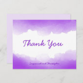 Boho Pastel Paarse Ombre Waterverf Gepersonaliseer (Voorkant / Achterkant)