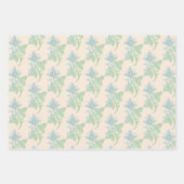 Boho Pastel Perzik Bloemenbruiloft Inpakpapier Vel (Voorkant 3)