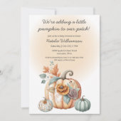 Boho Pastel Pumpkins-Baby shower Kaart (Voorkant)