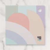 Boho Pastel Rainbow Bedankjes Labels (Achterkant)