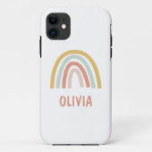 Boho Pastel Rainbow gepersonaliseerd Case-Mate iPhone Case (Achterkant)