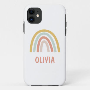 Boho Pastel Rainbow gepersonaliseerd Case-Mate iPhone Case