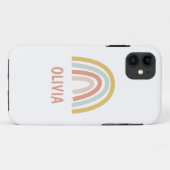 Boho Pastel Rainbow gepersonaliseerd Case-Mate iPhone Case (Achterkant (horizontaal))