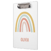 Boho Pastel Rainbow gepersonaliseerd Klembord (Links)