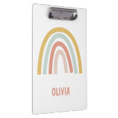 Boho Pastel Rainbow gepersonaliseerd Klembord (Rechts)