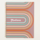 Boho Pastel Rainbow Mauve | Schattigee Planner 202 (Voorkant)