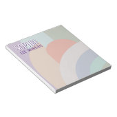 Boho Pastel Rainbow Notitieblok (Schuin)