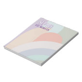 Boho Pastel Rainbow Notitieblok (Linkerzijde)