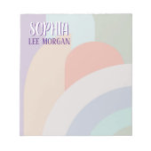 Boho Pastel Rainbow Notitieblok (Voorkant)