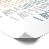 Boho pastel regenboog bevestiging voor kinderen pr poster (Hoek)