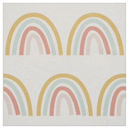 Boho Pastel Regenboog Natuurlijke Ivoor Linnen Sto Stof
