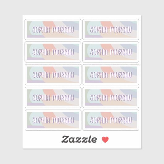 Boho Pastel Regenboog Sticker Sheet (Vel)