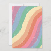 Boho Pastel Regenbooghandbeschilderde penseelstrek (Achterkant)