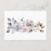 Boho pastel roze bloem bloeit boeken voor Baby Informatiekaartje (Achterkant)