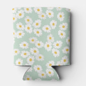 Boho Pastel Sage Daisies Bloemen Aangepast Baby sh Blikjeskoeler (Achterkant)