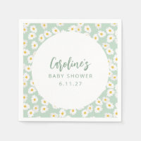 Boho Pastel Sage Daisies Bloemen Aangepast Baby sh