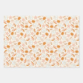Boho Pastel Terracotta Roze Zeeschelp Wrapping Inpakpapier Vel (Voorkant)