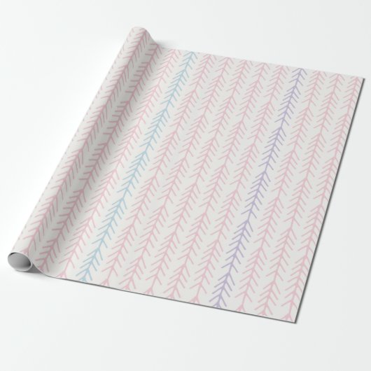 Boho Pastel Tribal Arrow Baby shower Cadeaupapier (Uitgerold)