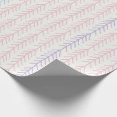 Boho Pastel Tribal Arrow Baby shower Cadeaupapier (Hoek)