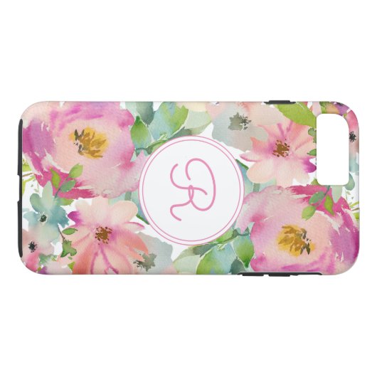 Boho Pastel Waterverf Case-Mate iPhone Case (Achterkant (Horizontaal))