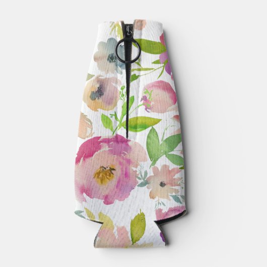 Boho Pastel Waterverf Flesjeskoeler (Achterkant)