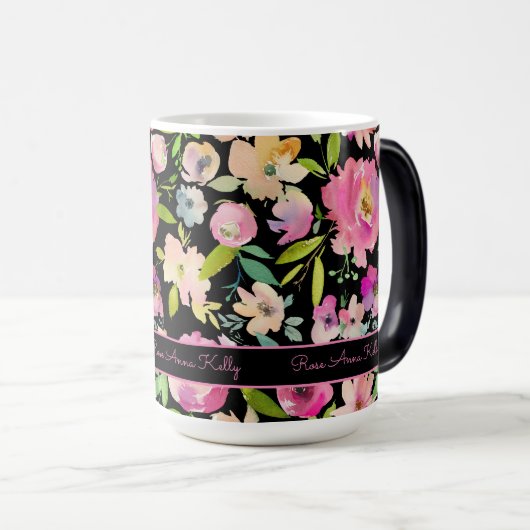 Boho Pastel Waterverf Magische Mok (Voorkant rechts)