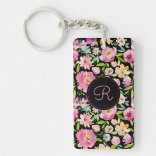 Boho Pastel Waterverf Sleutelhanger