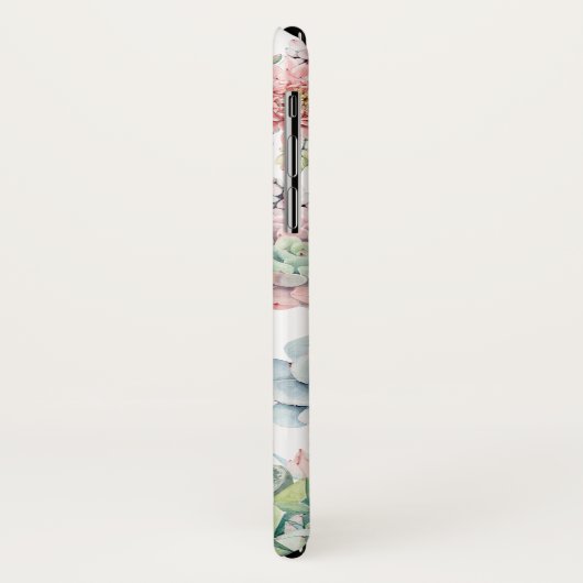 Boho Pastel Waterverf Succulenten Patroon Custom Case-Mate iPhone Case (Achterkant/links)