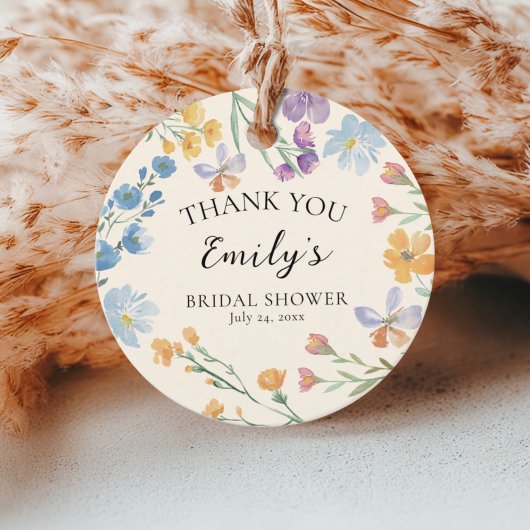 Boho Pastel Wilde Bloem Bruiloft Feest Favor Bedankjes Labels