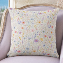 Boho Pastel Wilde Bloementuin