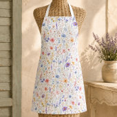 Boho Pastel Wilde Bloementuin Schort