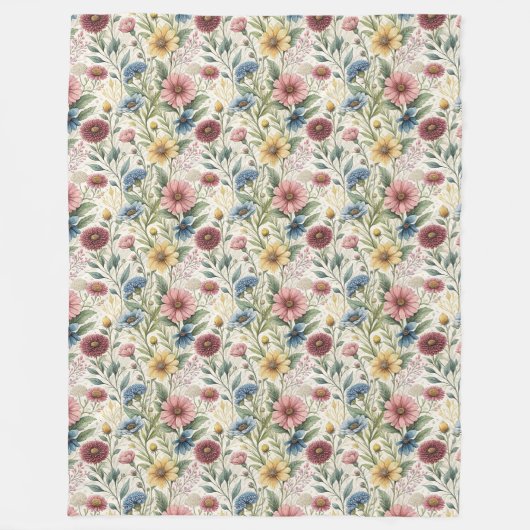 Boho Pasteldeken cadeau voor haar gezellige moment Fleece Deken (Voorkant)