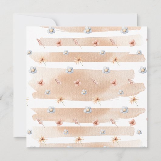 Boho pasteldieren mobiel baby shower Dank u wel (Achterkant)