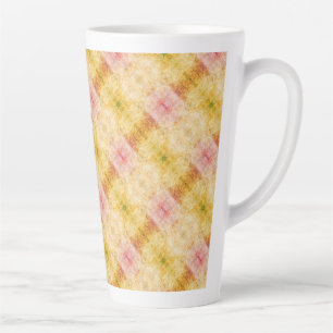Boho pastelkleurig watercolor patroon latte mok