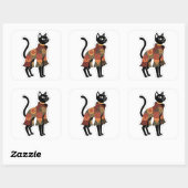 Boho Patchwork Kat Volkskunst Sticker (Vel)