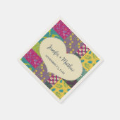 Boho Patchwork Quilt en Heart Shape Bruiloft Servet (Hoek)