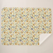 Boho patroon 01.w Lyellow BG Sherpa Deken (Voorkant (horizontaal))