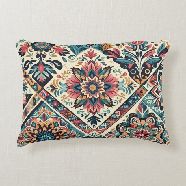 BOHO-patroon Accent Kussen (Voorkant)