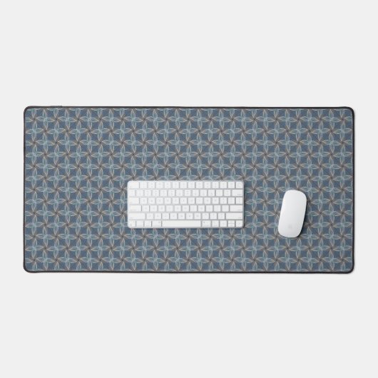Boho patroon Elegant & Neutraal Bloemen Stoffig Bl Bureaumat (Keyboard & Muis)
