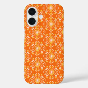  Boho-patroon in Oranje en geel iPhone 16 Hoesje