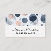 Boho-patroon | Stippenpatroon Visitekaartje (Voorkant)