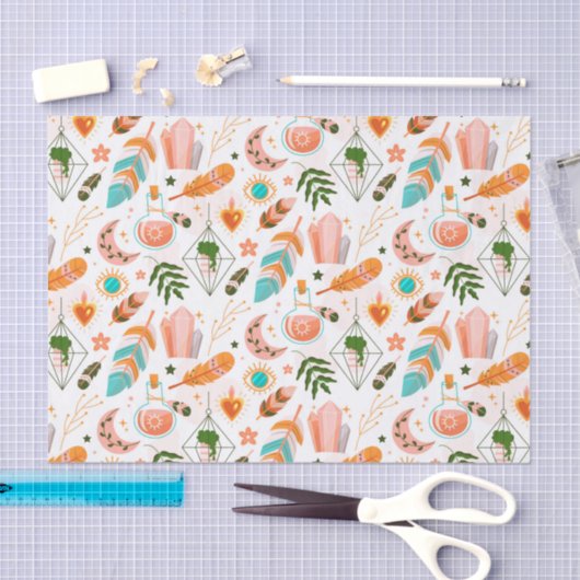 Boho Patroonpapier Tissuepapier (Craft)